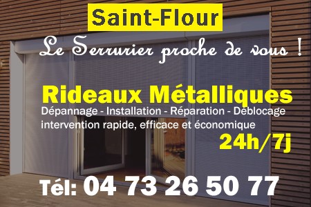 rideau metallique Saint-Flour - rideaux metalliques Saint-Flour - rideaux Saint-Flour - entretien, Pose en neuf, pose en rénovation, motorisation, dépannage, déblocage, remplacement, réparation, automatisation de rideaux métalliques à Saint-Flour
