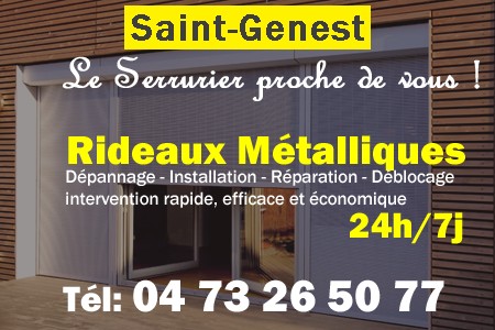 rideau metallique Saint-Genest - rideaux metalliques Saint-Genest - rideaux Saint-Genest - entretien, Pose en neuf, pose en rénovation, motorisation, dépannage, déblocage, remplacement, réparation, automatisation de rideaux métalliques à Saint-Genest