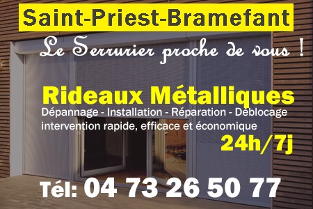 rideau metallique Saint-Priest-Bramefant - rideaux metalliques Saint-Priest-Bramefant - rideaux Saint-Priest-Bramefant - entretien, Pose en neuf, pose en rénovation, motorisation, dépannage, déblocage, remplacement, réparation, automatisation de rideaux métalliques à Saint-Priest-Bramefant