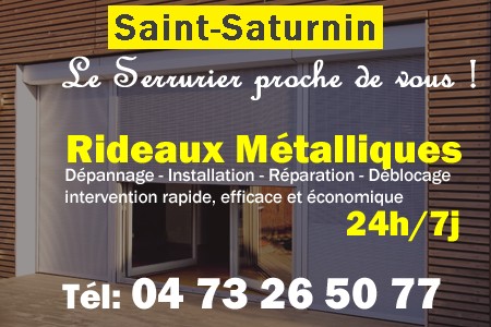 rideau metallique Saint-Saturnin - rideaux metalliques Saint-Saturnin - rideaux Saint-Saturnin - entretien, Pose en neuf, pose en rénovation, motorisation, dépannage, déblocage, remplacement, réparation, automatisation de rideaux métalliques à Saint-Saturnin