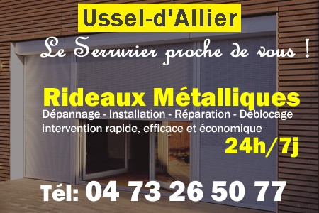 rideau metallique Ussel-d'Allier - rideaux metalliques Ussel-d'Allier - rideaux Ussel-d'Allier - entretien, Pose en neuf, pose en rénovation, motorisation, dépannage, déblocage, remplacement, réparation, automatisation de rideaux métalliques à Ussel-d'Allier