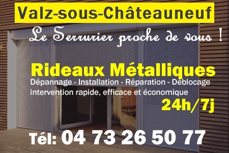 rideau metallique Valz-sous-Châteauneuf - rideaux metalliques Valz-sous-Châteauneuf - rideaux Valz-sous-Châteauneuf - entretien, Pose en neuf, pose en rénovation, motorisation, dépannage, déblocage, remplacement, réparation, automatisation de rideaux métalliques à Valz-sous-Châteauneuf