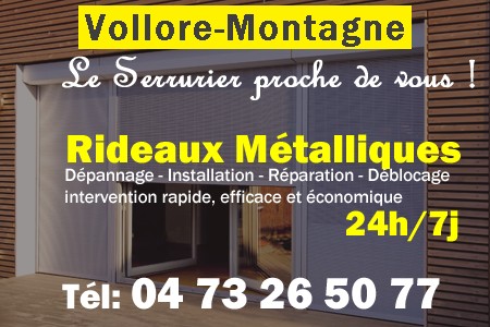 rideau metallique Vollore-Montagne - rideaux metalliques Vollore-Montagne - rideaux Vollore-Montagne - entretien, Pose en neuf, pose en rénovation, motorisation, dépannage, déblocage, remplacement, réparation, automatisation de rideaux métalliques à Vollore-Montagne