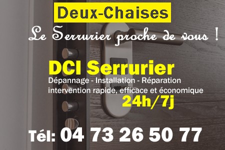 Serrure à Deux-Chaises - Serrurier à Deux-Chaises - Serrurerie à Deux-Chaises - Serrurier Deux-Chaises - Serrurerie Deux-Chaises - Dépannage Serrurerie Deux-Chaises - Installation Serrure Deux-Chaises - Urgent Serrurier Deux-Chaises - Serrurier Deux-Chaises pas cher - sos serrurier deux-chaises - urgence serrurier deux-chaises - serrurier deux-chaises ouvert le dimanche