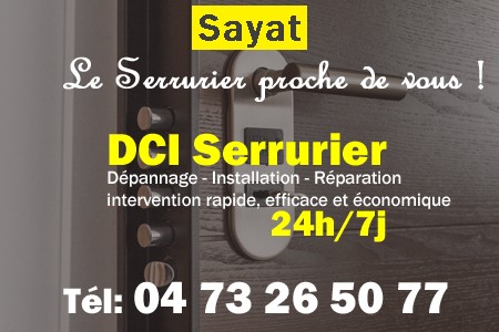 Serrure à Sayat - Serrurier à Sayat - Serrurerie à Sayat - Serrurier Sayat - Serrurerie Sayat - Dépannage Serrurerie Sayat - Installation Serrure Sayat - Urgent Serrurier Sayat - Serrurier Sayat pas cher - sos serrurier sayat - urgence serrurier sayat - serrurier sayat ouvert le dimanche