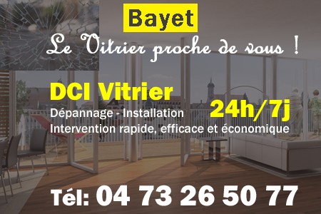 Vitrier à Bayet - Vitre à Bayet - Vitriers à Bayet - Vitrerie Bayet - Double vitrage à Bayet - Dépannage Vitrier Bayet - Remplacement vitre Bayet - Urgent Vitrier Bayet - Vitrier Bayet pas cher - sos vitrier bayet - urgence vitrier bayet - vitrier bayet ouvert le dimanche