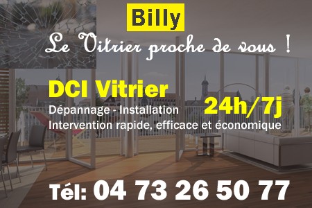 Vitrier à Billy - Vitre à Billy - Vitriers à Billy - Vitrerie Billy - Double vitrage à Billy - Dépannage Vitrier Billy - Remplacement vitre Billy - Urgent Vitrier Billy - Vitrier Billy pas cher - sos vitrier billy - urgence vitrier billy - vitrier billy ouvert le dimanche