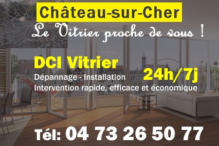 Vitrier à Château-sur-Cher - Vitre à Château-sur-Cher - Vitriers à Château-sur-Cher - Vitrerie Château-sur-Cher - Double vitrage à Château-sur-Cher - Dépannage Vitrier Château-sur-Cher - Remplacement vitre Château-sur-Cher - Urgent Vitrier Château-sur-Cher - Vitrier Château-sur-Cher pas cher - sos vitrier chateau-sur-cher - urgence vitrier chateau-sur-cher - vitrier chateau-sur-cher ouvert le dimanche
