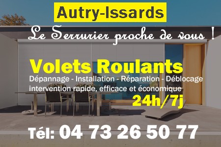 volet roulant Autry-Issards - volets Autry-Issards - volet Autry-Issards - entretien, Pose en neuf, pose en rénovation, motorisation, dépannage, déblocage, remplacement, réparation, automatisation de volet roulant à Autry-Issards