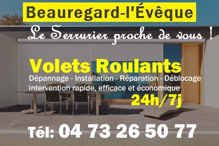 volet roulant Beauregard-l'Évêque - volets Beauregard-l'Évêque - volet Beauregard-l'Évêque - entretien, Pose en neuf, pose en rénovation, motorisation, dépannage, déblocage, remplacement, réparation, automatisation de volet roulant à Beauregard-l'Évêque