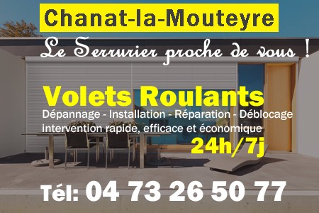 volet roulant Chanat-la-Mouteyre - volets Chanat-la-Mouteyre - volet Chanat-la-Mouteyre - entretien, Pose en neuf, pose en rénovation, motorisation, dépannage, déblocage, remplacement, réparation, automatisation de volet roulant à Chanat-la-Mouteyre