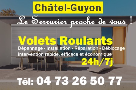 volet roulant Châtel-Guyon - volets Châtel-Guyon - volet Châtel-Guyon - entretien, Pose en neuf, pose en rénovation, motorisation, dépannage, déblocage, remplacement, réparation, automatisation de volet roulant à Châtel-Guyon