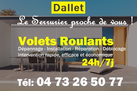 volet roulant Dallet - volets Dallet - volet Dallet - entretien, Pose en neuf, pose en rénovation, motorisation, dépannage, déblocage, remplacement, réparation, automatisation de volet roulant à Dallet