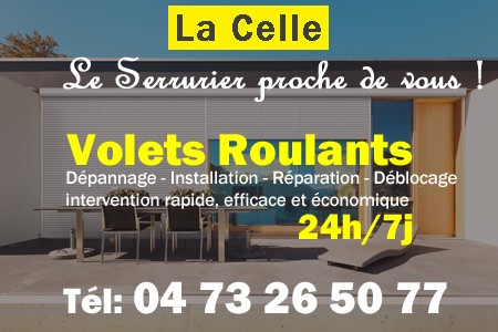 volet roulant La Celle - volets La Celle - volet La Celle - entretien, Pose en neuf, pose en rénovation, motorisation, dépannage, déblocage, remplacement, réparation, automatisation de volet roulant à La Celle