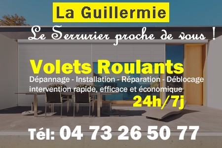 volet roulant La Guillermie - volets La Guillermie - volet La Guillermie - entretien, Pose en neuf, pose en rénovation, motorisation, dépannage, déblocage, remplacement, réparation, automatisation de volet roulant à La Guillermie