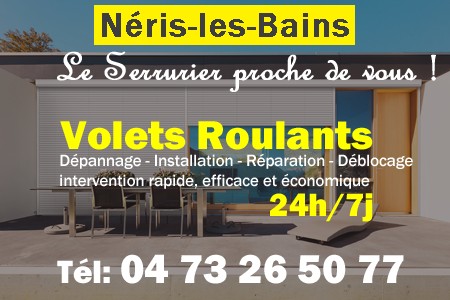 volet roulant Néris-les-Bains - volets Néris-les-Bains - volet Néris-les-Bains - entretien, Pose en neuf, pose en rénovation, motorisation, dépannage, déblocage, remplacement, réparation, automatisation de volet roulant à Néris-les-Bains