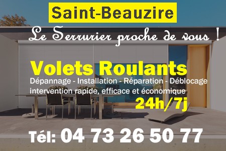 volet roulant Saint-Beauzire - volets Saint-Beauzire - volet Saint-Beauzire - entretien, Pose en neuf, pose en rénovation, motorisation, dépannage, déblocage, remplacement, réparation, automatisation de volet roulant à Saint-Beauzire