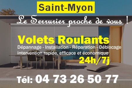 volet roulant Saint-Myon - volets Saint-Myon - volet Saint-Myon - entretien, Pose en neuf, pose en rénovation, motorisation, dépannage, déblocage, remplacement, réparation, automatisation de volet roulant à Saint-Myon